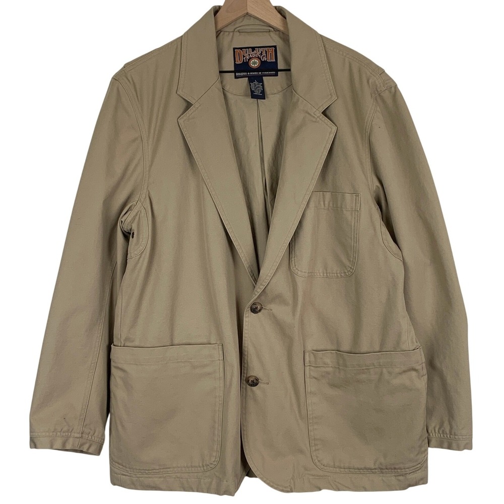 DULUTH Trading Co Cotton Canvas Chore Blazer Utility Jacket 85350 L